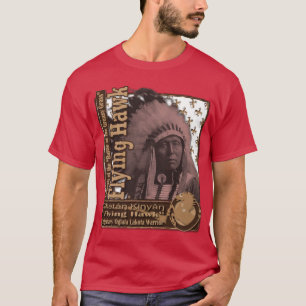 T-shirt Guerrier d'Oglala Lakota de faucon de vol