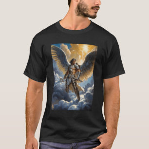 T-shirt Guerrier d'or de l'Archange Michel du Ciel