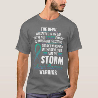T-shirt Guerrier du cancer ANAL Je suis la tempête rétro
