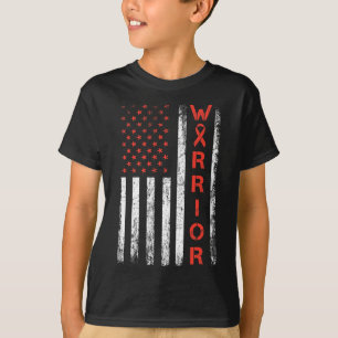 T-shirt Guerrier du drapeau américain - Sensibilisation au
