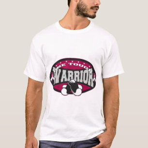 T-shirt Guerrier dur du cancer de la gorge un