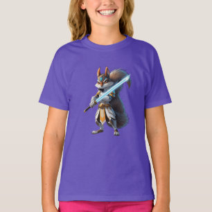 T-shirt Guerrier Écureuil Samouraï Anime