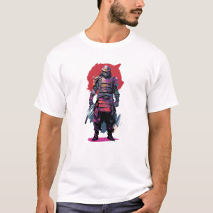 T-shirt Guerrier En Style Brosse