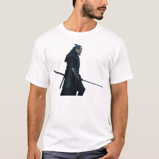 T-shirt Guerrier féodal samouraï 1X00012 BLANC