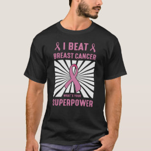 T-shirt Guerrier Fighter I Beat Breast Cancer Survivant