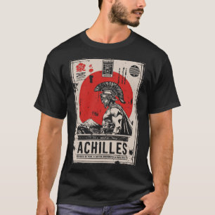 T-shirt Guerrier grec avec soleil rouge   Mythologie d'Ach