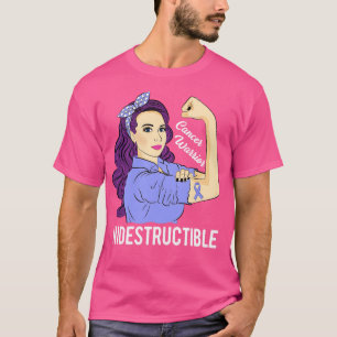 T-shirt Guerrier Indestructible Sensibilisation Combattez