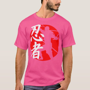 T-shirt Guerrier Japon Ninja T Chemise Karate Judo Combat
