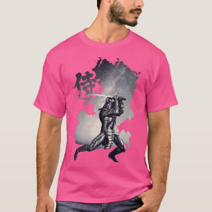 T-shirt Guerrier japonais de Bushido, Katana Sword Ret