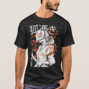 T-shirt Guerrier Kunochi guerrier japonais Samurai Fox Mas