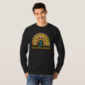 T-shirt Guerrier Leopard Rainbow Dysautonomia (Devant entier)