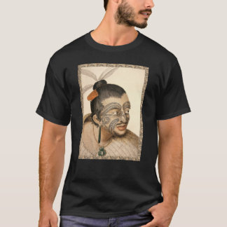 T-shirt Guerrier maori environ 1784