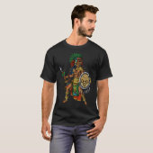 T-shirt Guerrier maya (Devant entier)