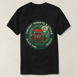 T-shirt Guerrier Mignon Tomate Cerise Thème Japonais