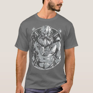 T-shirt Guerrier monochromatique viking