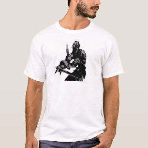 T-shirt Guerrier mort-vivant - Armé de deux épées