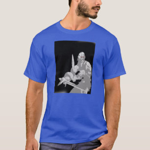 T-shirt Guerrier mort-vivant avec deux épées