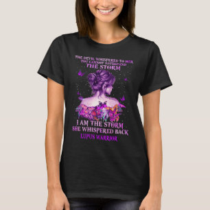 T-shirt guerrier papillon de lupus je suis la tempête