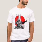 T-shirt guerrier samouraï avec épée (Devant)