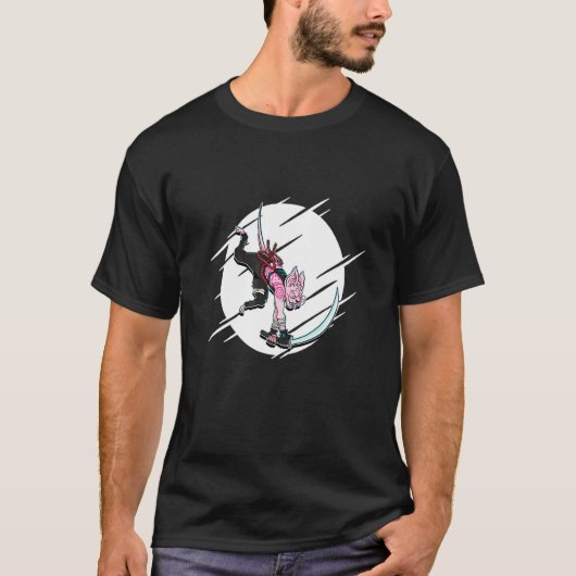T-shirt Guerrier Samouraï Chat Sphynx (Devant)