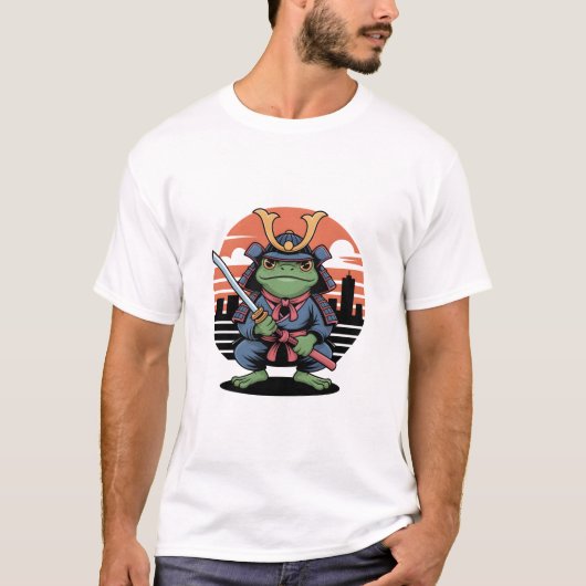 T-shirt Guerrier samouraï grenouille (Devant)