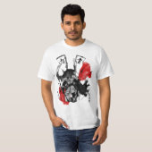 T-shirt Guerrier samouraï solitaire (Devant entier)
