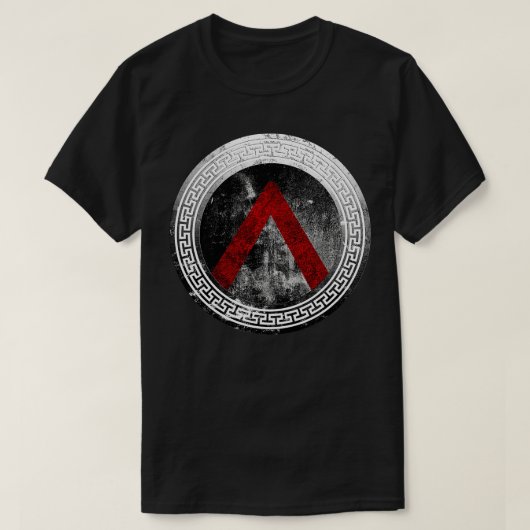 T-shirt Guerrier spartiate Lambda Shield 1 (Design devant)