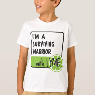 T-shirt Guerrier survivant avec LYME