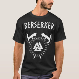 T-shirt Guerrier Viking Berserker Runes Nordiques
