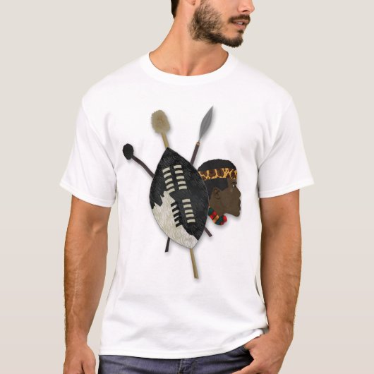 T-shirt guerrier zoulou (Devant)