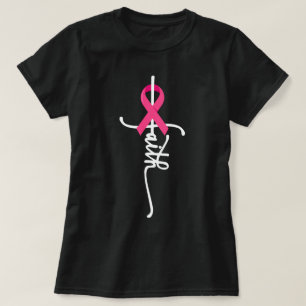 T-shirt Guerrière de la Croix de la Foi Survivante Cancer