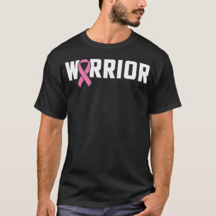 T-shirt Guerrière du cancer du sein Ruban rose de sensibil