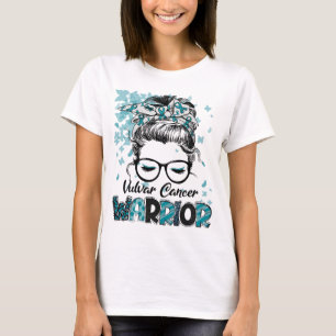 T-shirt Guerrière du cancer vulvaire Femme Fille Survivant