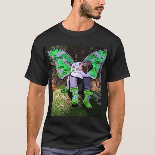 T-shirt Guerrière fatiguée de la maladie de Lyme avec des  (Devant)