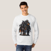 T-shirt Guerriers d'anime (Devant entier)