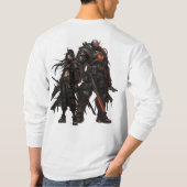 T-shirt Guerriers d'anime (Dos)