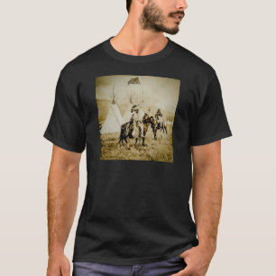 T-shirt Guerriers vintages de Natif américain d'Indiens 