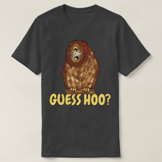 T-shirt Guess Hoo Funny Owl (Design devant)
