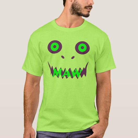 T-shirt Gueule de vert de n de Purp (Devant)