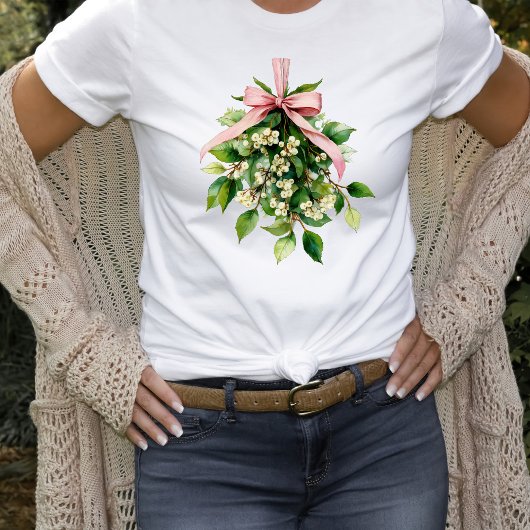 T-shirt Gui avec ruban rose