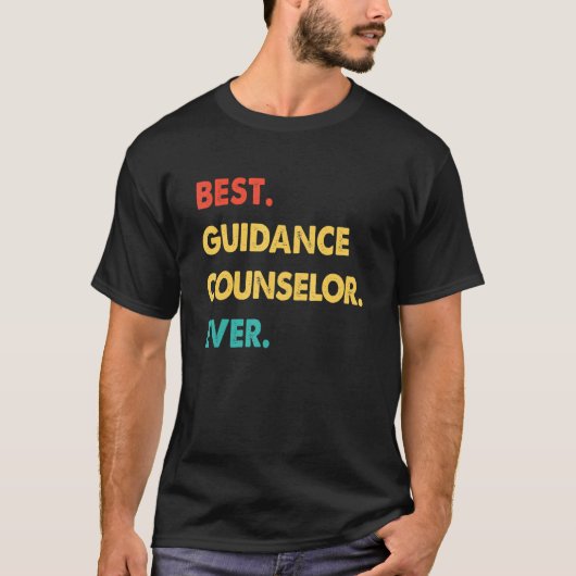 T-shirt Guidance Counselor Retro Best Guidance Counselor E (Devant)