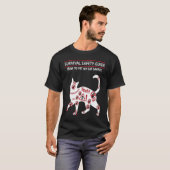 T-shirt Guide de câlinage de chat  Guide de sécurité de su (Devant entier)