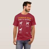 T-shirt Guide de Chien Taïwan pour l'entraînement Chien d' (Devant entier)