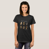 T-shirt Guide de la chouette Oiseaux mignons Zoologiste Oi (Devant entier)
