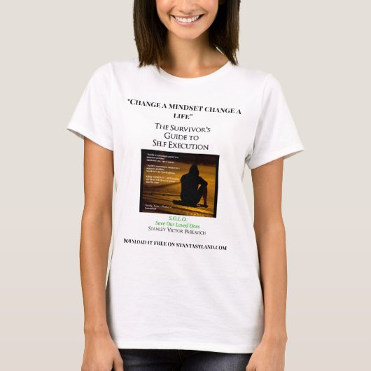 T-shirt Guide de l'auto-exécution du survivant (Devant)