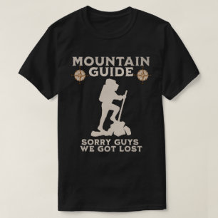 T-shirt Guide de montagne drôle