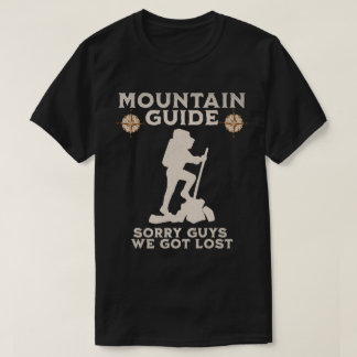 T-shirt Guide de montagne drôle