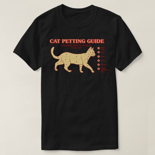 T-shirt Guide de préparation de chats (Design devant)
