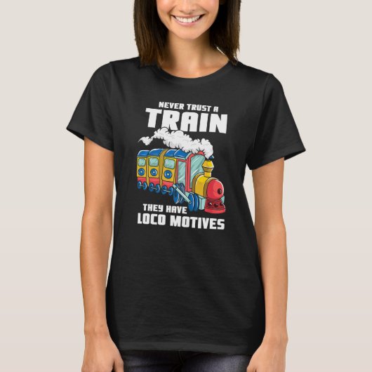 T-shirt Guide De Train Et Modèle De Conducteur De Train (Devant)