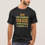 T-shirt Guide de visite Titre du travail Employé Drôle Tra<br><div class="desc">Guide de visite Titre du travail Employé Drôle Guide de visite des travailleurs.</div>